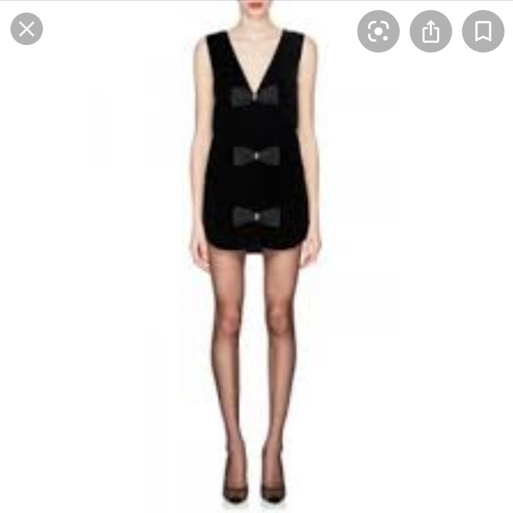 Saint laurent velvet dress